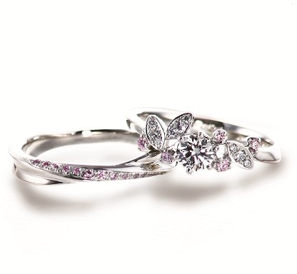 Pink♪Pink♪Pink♪ 結婚指輪 - マリッジリング ブライダル 婚約指輪 - エンゲージリング 婚約指輪＆結婚指輪 - セットリング 
