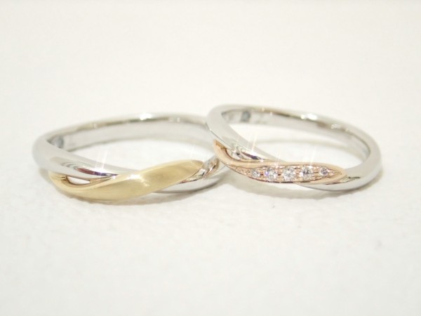 ラパージュ♪オオミヤ限定♪梅の花 結婚指輪 - マリッジリング ブライダル 婚約指輪 - エンゲージリング 婚約指輪＆結婚指輪 - セットリング 