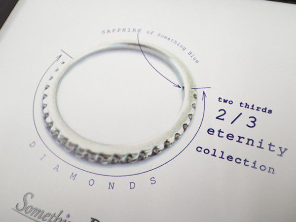 サムシングブルーエタニティリング ファッションジュエリー 結婚指輪 - マリッジリング ブライダル 