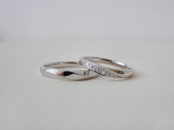 大人可愛いシンプルさが人気♡カフェリングのマリッジリング 結婚指輪 - マリッジリング ブライダル 