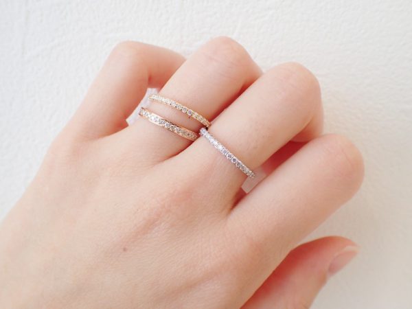 豪華な2/3エタニティリングのご紹介☆ 結婚指輪 - マリッジリング 婚約指輪 - エンゲージリング 