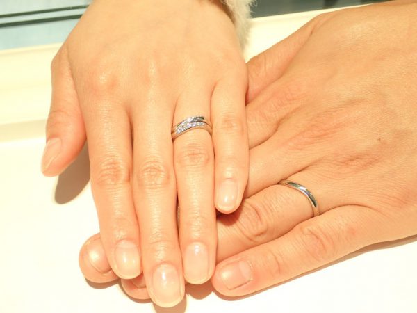 ご結婚10週年にカフェリングのダージリンンをお選びいただきました♪ 結婚指輪 - マリッジリング ブライダル お客様の声 