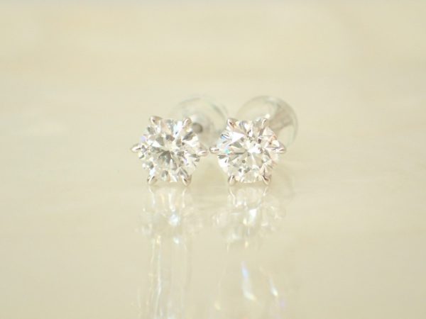 お客様リクエストのダイヤモンドピアス☆お好みのデザインでお作りします♪ ファッションジュエリー 真珠 - パール 