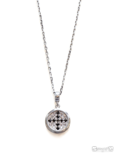 Black Cross Circle Signet Necklace/ネックレス - 01SON658｜ローリー 
