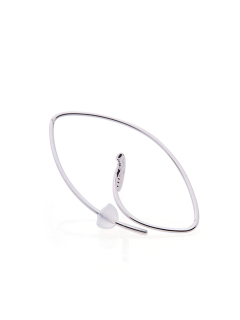 ヒロタカ｜Gossamer Floating Diamond Bar Oval Earring M - GS46HDEM